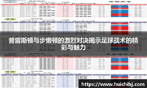 悟空体育普雷斯顿与步懒顿的激烈对决揭示足球战术的精彩与魅力